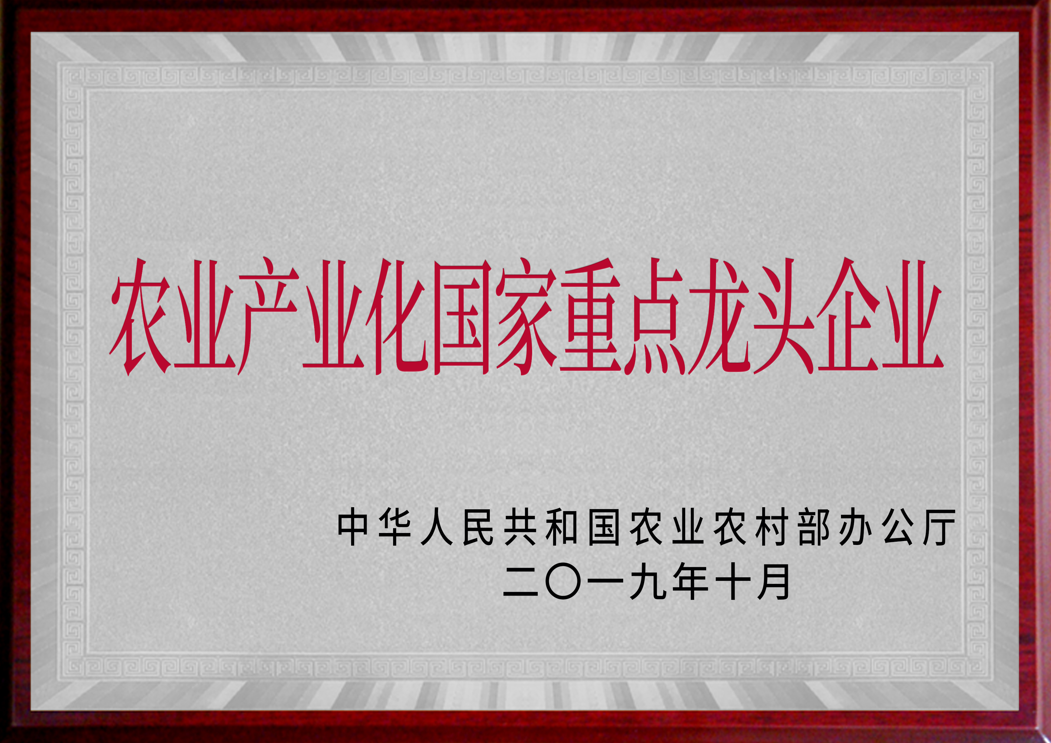 农业产业化国家重点龙头企业